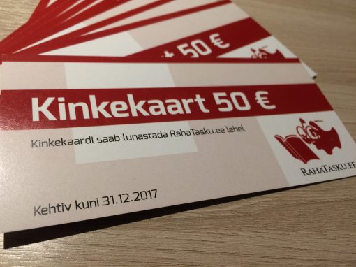 RahaTasku €50 kinkekaart